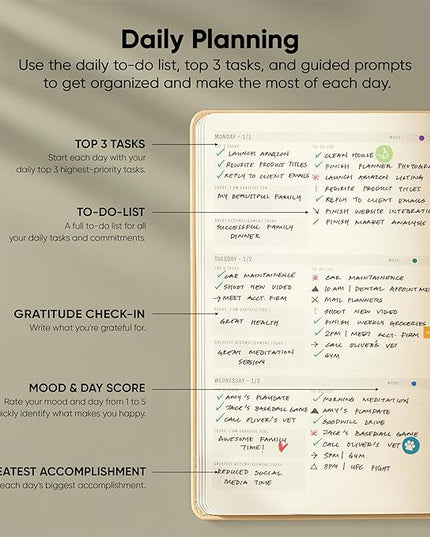 Dated, 2026 Planner, 5.8” x 8.3” - The #1 Productivity Planner to Achieve Your 2026 Goals - Planner 2026-2027 by PRODUCTIVITY STORE (A5, CREAM)