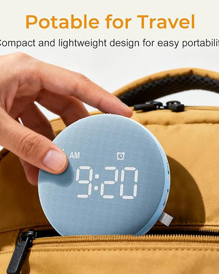 Gianna 110dB Loud Alarm Clock for Heavy Sleepers - Vibrating Alarm Clock, 3 Wake Modes, Auto-Dimming, Rechargeable Battery Operated Bed Shaker for Bedroom and Travel