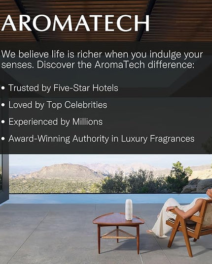 AromaTech Leather & Tobacco Premium Aroma Oil – Warm & Luxurious Home Fragrance with Notes of Vanilla, Tobacco & Brandy for Scent Diffusers, Cold-Air and UltraSonic Scent Machines – 60 mL