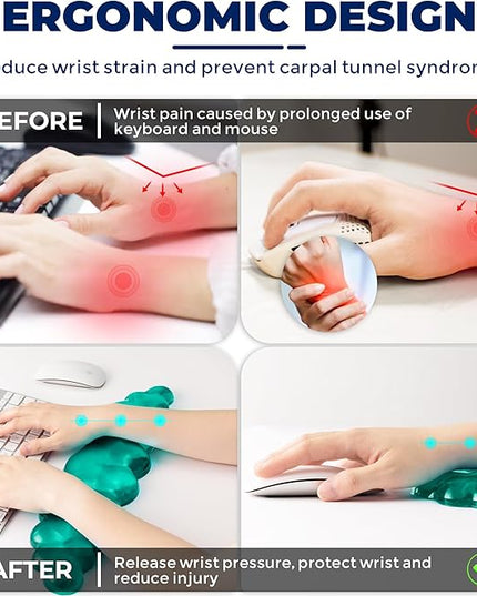 Gel Cloud Wrist Rest - Cloud Mouse Wrist Rest Pad Mouse Support for Office Gaming Pad Computer Laptop Ergonomic Comfortable Pain Relief