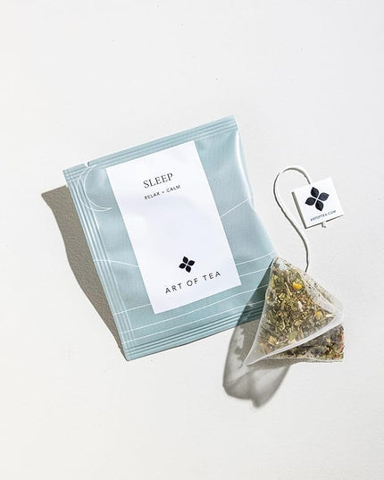 Art of Tea | Organic Sleep Tea (Chamomile Tea with Valerian and Spearmint) | 12 Count | Relaxtion and Sleepy Time tea