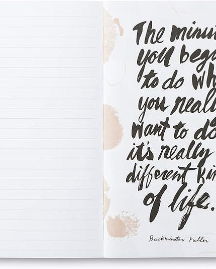 Compendium Softcover Journal - Life is Always Now. – A Write Now Journal with 128 Lined Pages, 5″W x 8″H
