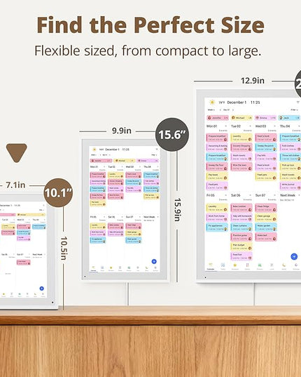 Dragon Touch 10.1 inch Digital Calendar Chore Chart – Interactive Touchscreen, Smart Family Planner, Hearth Display Desk Digital Calendar Best Gifts for Christmas, Wedding, Mom