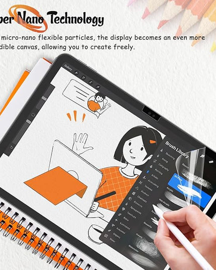 KCT 2 Pack Paperfeel Screen Protector Compatible with iPad A16 11th Generation 2025 11 inch/iPad 10th Generation 2022 10.9 inch & iPad Air 11 inch M3 2025 & M2 2024, Write as Real Paper, Anti Glare