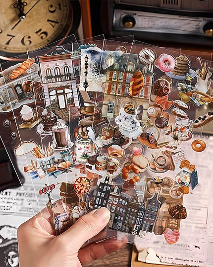 Ptyism 563 Pcs/36 Sheets Stickers for Scrapbooking,Sticker for Journaling Scrapbooking Stickers for Scrapbooking Art Journal Bullet Journal Accessories
