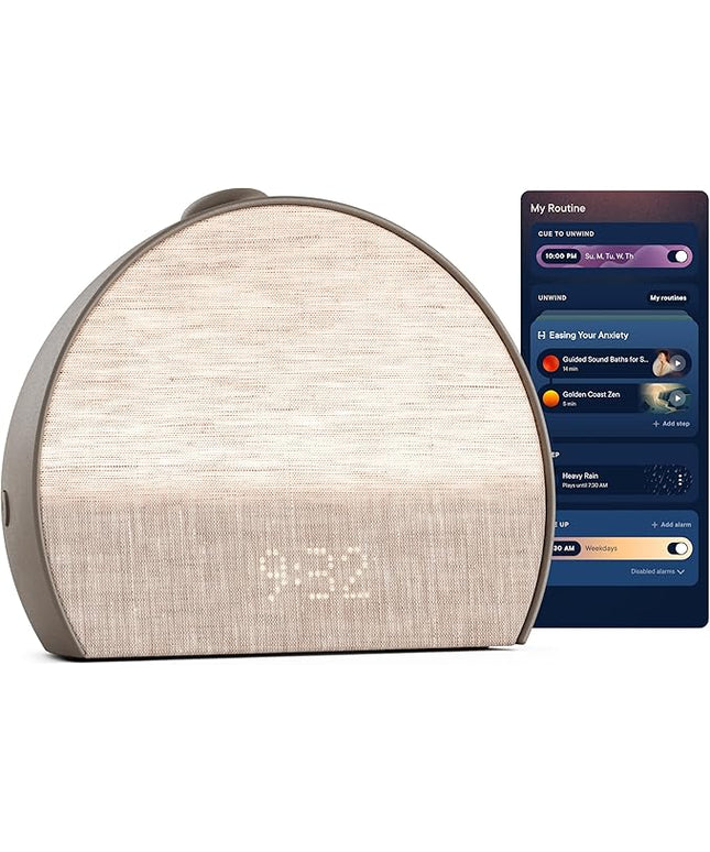 Hatch Restore 3 Sunrise Alarm Clock, Sound Machine, Smart Light (Cocoa) - White Noise, Screen-Free Sleep Routine