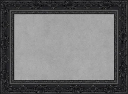 Amanti Art Black Framed Magnetic Board 16x22 Small Vision Board for use with Magnets, 100% Metal Sheet to Display Items as Office Decor or for Home Organization in mudroom, Kitchen or Kids Room