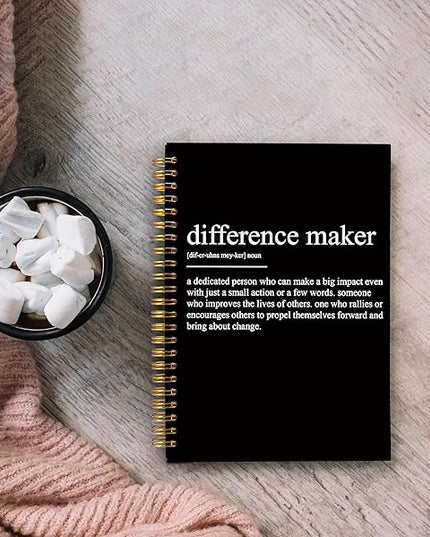 Inspirational Spiral Notebook,Inspirational Journal,Inspirational Journal for Women Men Writing,Grit Spiral Notebook 8.3×5.5 Inch