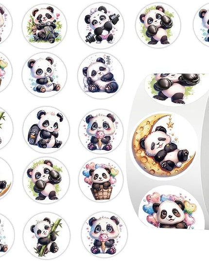 500 Pcs Cute Panda Sticker for Teen - Sticker Graphic - Cartoon Stickers for Water Bottles Laptop Bumblebee Stickers Waterproof Aesthetic Vinyl Decals Stickers for Adults Teens