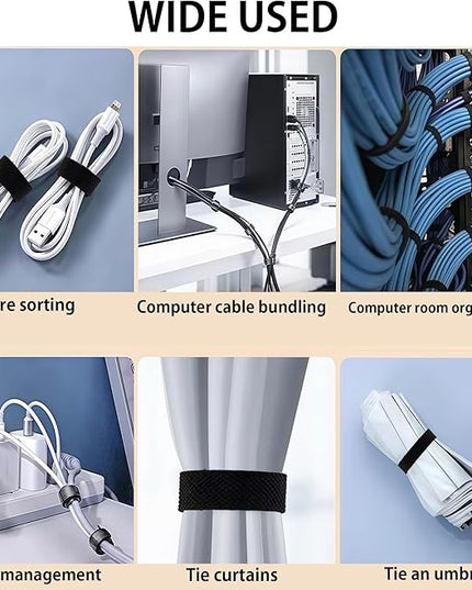 80-Pack Reusable Cable Labels & Cord Ties Kit – Write-On Wire Labels, Snap Ties + Dual-Tip Marker for Home Office Electronics Organization | Cable Tags, Cord Labels & Wire Markers Included