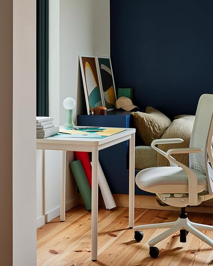 Branch Daily Desk - Functional at Home Office Desk with Effortless Assembly, Timeless Design, Rounded Corners, and Built-in Cable Notch - 48” W x 28.5” H x 24” D - Sage Work Table