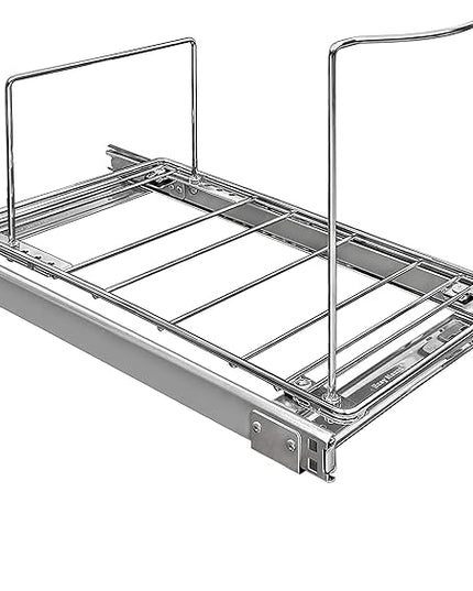 LYNK PROFESSIONAL® Pull-Out Trash Can Drawer – Sliding Organizer for Kitchen Cabinet or Under-Sink Use – Heavy Duty Storage Rack (Bin Not Included)