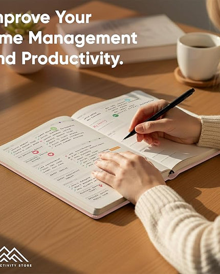 Dated, 2026 Planner, 8.5" x 11" - The #1 Productivity Planner to Achieve Your 2026 Goals - Planner 2026-2027 by PRODUCTIVITY STORE (A4, PINK)