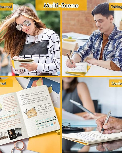 36 Pack Soft Cover Journal Bulk, Feela Lined Blank Travel Journal for Women Men Writing, Notebooks College Ruled for Work, Note Taking Notebook School Business Supplies, 8.2” x 5.5”, A5, Yellow