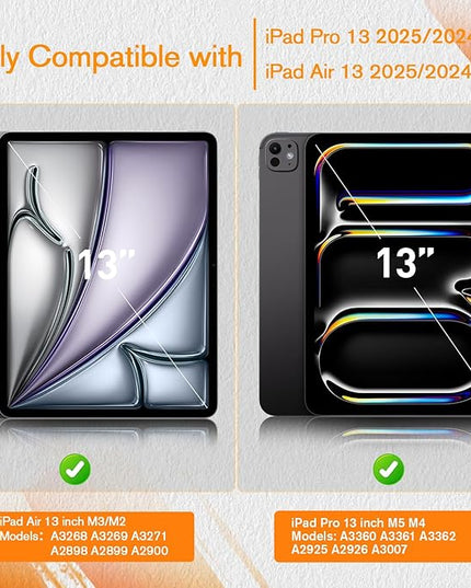 KCT 2 Pack PaperNano Screen Protector Compatible with iPad Air 13 inch (M3 2025)&(M2 2024)/ iPad Pro 13 inch M5 2025/ M4 2024, Paper Nano-Texture Film for Drawing, Anti Glare, Touch Sensitivity