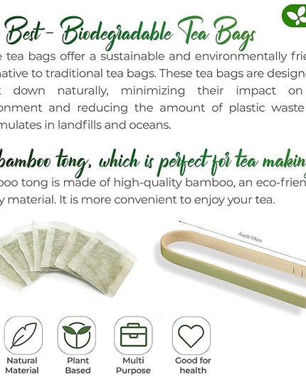 FreshDrinkUS, Premium 135 Sage Leaf Tea Bags, 100% Natural & Pure from Sage Leaves. Loose Leaf Herbal Tea. Made with Natural Material Tea Bags. No Sugar, No Caffeine, No Gluten, Vegan.