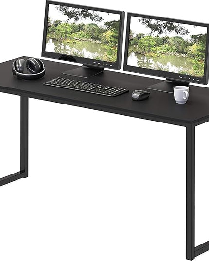 SHW Mission 48-Inch Home Office Computer Desk, Black