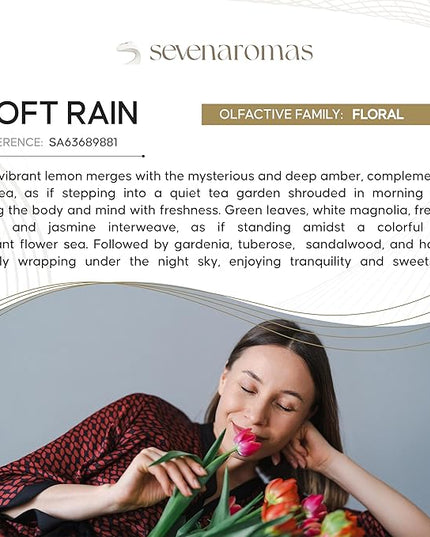 SevenAromas Hotel Scent Diffuser Oil, Luxury Hotel-Inspired Essential Oil for Aromatherapy & HVAC Diffusers – Premium Dropper Bottle - 145 ml 5 FL oz (Soft Rain)