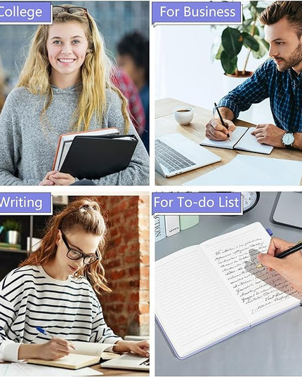 CAGIE Purple Journal Notebook for Women Men 320 Pages 100 Gsm Paper Thick Lined Journaling Notebooks A5 Leather Journals for Writing Hardcover Journal SuppliesDiary, 5.7x8.3 In
