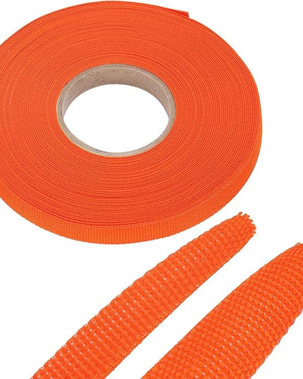 MECCANIXITY Braided Cable Sleeves Heat Shrinkable Fabric Sleeving, 5/16" 60ft Orange 2:1 Ratio Heat Shrinkable Cord Protector for Harness Cable, Network Cable Protection, Cable Management