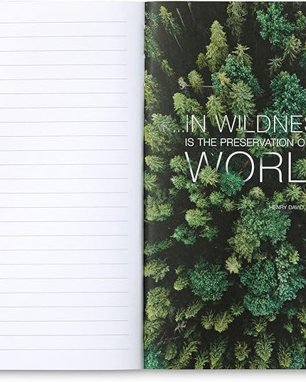 Compendium Softcover Journal - The world is grand, awfully big and astonishingly beautiful. – A Write Now Journal with 128 Lined Pages, 5″W x 8″H