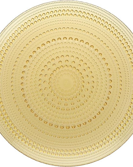 Fortessa Jupiter Glass, 13" Charger/Platter Plate (Set of 4), Amber