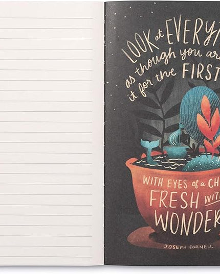 Compendium Softcover Journal - The universe is full of magical things. – A Write Now Journal with 128 Lined Pages, 5″W x 8″H