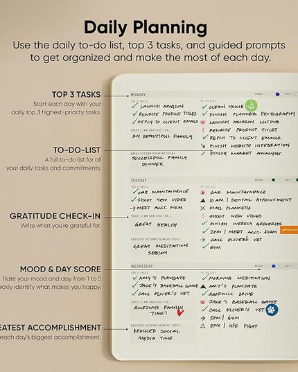 Undated, 2026 Planner, 8.5" x 11" - The #1 Productivity Planner to Achieve Your 2026 Goals - Planner 2026-2027 by PRODUCTIVITY STORE (A4, CREAM)