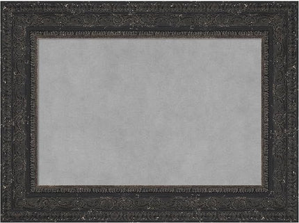 Amanti Art Black Framed Magnetic Board 17x23 Small Vision Board for use with Magnets, 100% Metal Sheet to Display Items as Office Decor or for Home Organization in mudroom, Kitchen or Kids Room