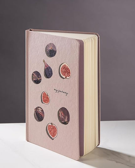 DIVERSEBEE Hardcover Lined Journal Notebook, Medium A5 (5.8 x 8.3 inches), 192 Pages, Thick Paper, Aesthetic Journals for Writing, Office School Bible Journaling Supplies (Figs)