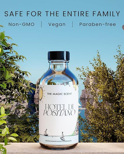 The Magic Scent Hotel Di Positano Hotel Scent Diffuser Oil - Cold-Air & Ultrasonic Fragrance Oil for Diffuser Inspired by Amalfi Coast, Italy - Essential Oils for Diffusers Aromatherapy (500 ml)