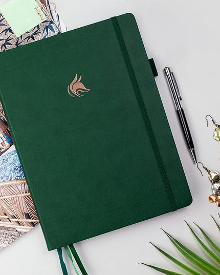 Clever Fox Planner Pro Premium Edition– Luxurious Weekly & Monthly Planner + Budget Planner Organizer for Productivity & Reaching Goals, Undated, A4 Hardcover + Keepsake Box, Lasts 1 Year, ForestGreen