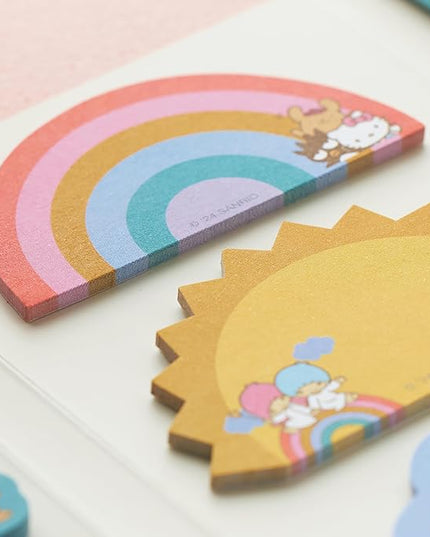 Erin Condren Hello Kitty and Friends Sticky Note Booklet, Set Reminders, Flag Pages, and Take Notes in Style, 11 Pads, 20 Sheets Each, 220 Sticky Notes Total