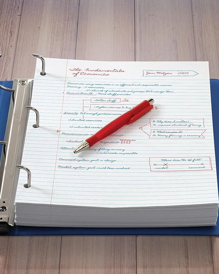 Oxford Filler Paper, 8 x 10-1/2 Inch Wide Ruled Paper, 3 Hole Punch, Loose Leaf Notebook Paper for 3 Ring Binders, 1000 Sheets