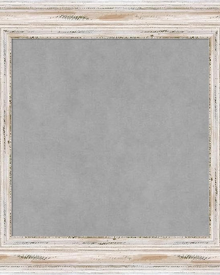 Amanti Art White Framed Magnetic Board 21x21 Small Vision Board for use with Magnets, 100% Metal Sheet to Display Items as Office Decor or for Home Organization in mudroom, Kitchen or Kids Room