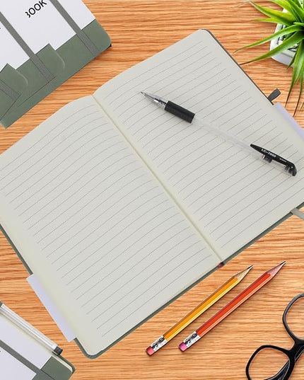 20 Pack Journals for Writing College Ruled Notebooks Journal in Bulk, Hardcover Notebooks (200Pages) for Note Talking, Lined Bullet Journals for Home School Office, 5.7"x8.4", Olive Green