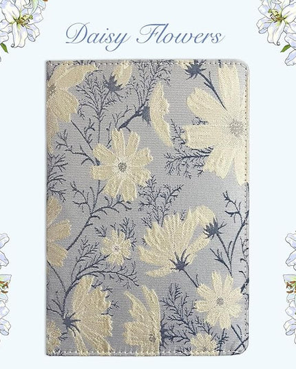 ipoul Flower Notebook, Hardcover, A5, 6x8, Lined Pages, Lay-flat, Beautiful Journal for Women, Daisy Gifts, Personal Notebook, Dream Journal, Self Care Journal