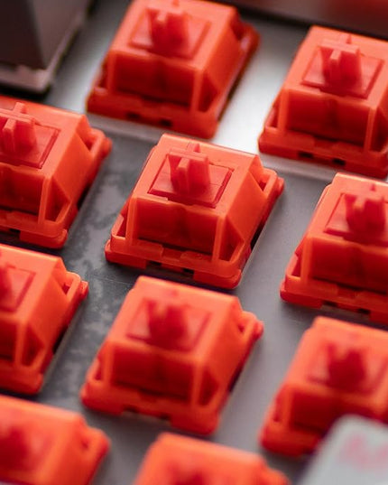 MELETRIX WS Arowana Red Mechanical Keyboard Switches, 35Pcs HMX Linear Switches Pre Lubed 5 Pins 40gf Key Switch for Mechanical Gaming Keyboard (Red)