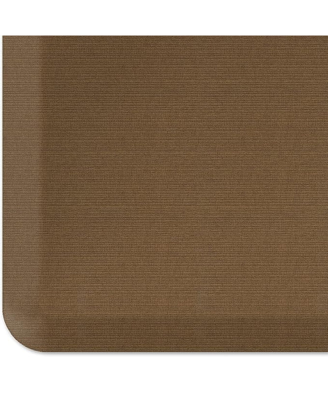 NewLife by GelPro Anti-Fatigue Designer Comfort Kitchen Floor Mat, 20" x48”, Grasscloth Khaki Stain Resistant Surface with 3/4” Thick Ergo-Foam Core for Health and Wellness