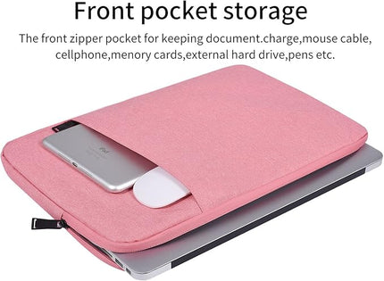 14 Inch Laptop Sleeve Case Women Girls for DELL XPS 15, Latitude 5420 7420, Inspiron 14, Lenovo Flex 5, HP 14 Laptop, Razer Blade 15, Laptop Cover 14 inch Water Resistant Computer Bag -Pink