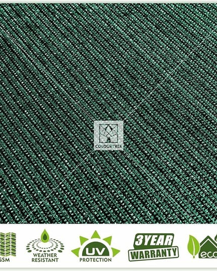 ColourTree Customized Size 6' Black and White Fence Screen Privacy Screen Heavy Duty Cable Zip Ties Included