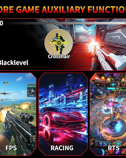 SANSUI 27 Inch WQHD 2560X1440 Curved Gaming Monitor, 180Hz MPRT 1ms Computer Monitor,HDMI2.0 * 2, DP1.2 * 2, Freesync, Curved 1500R, 5000:1 Contrast Ratio, 120% sRGB,HDR(ES-G27C1Q DP Cable Included)