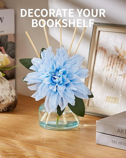 Reed Diffusers Set The Forest of Citrus Scent, Bathroom Floral Scent Diffuser, Reed Diffuser for 120 Days, Bathroom Diffuser with 7 Sticks, Office Desk Accessories, Bedroom Decor