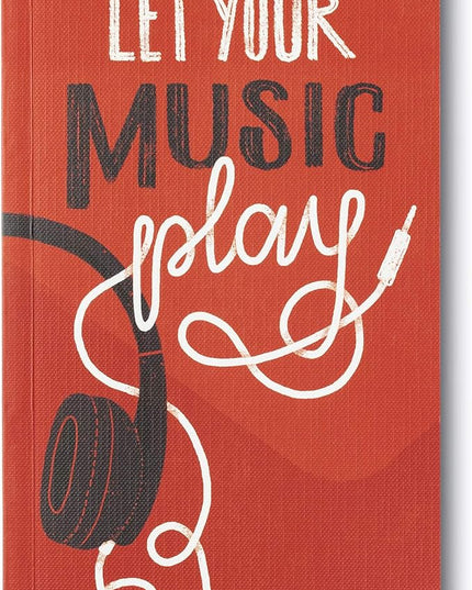 Compendium Softcover Journal - Let Your Music Play – A Write Now Journal with 128 Lined Pages, 5″W x 8″H