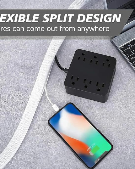 10ft 1/2 inch Cable Management White Cord Cover, Cable Organizer Cord Hider for Wall Mount TV for Computer Electrical Wire Power Cord Audio Video Cable, White