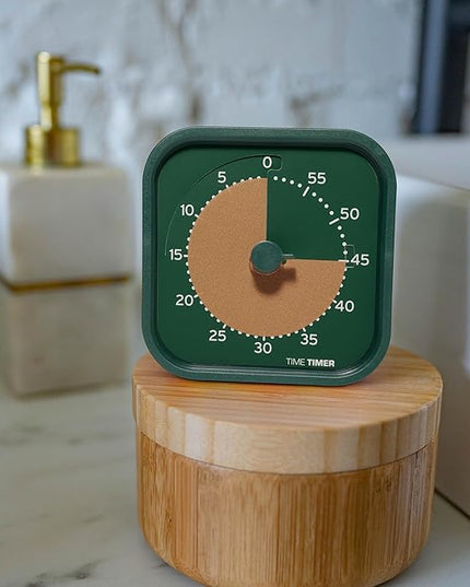 Time Timer MOD Home - Metallic Series - Individual Sized 60 Minute Visual Countdown Timer for ADHD, Adults, Students, and Pomodoro with Silent Operation (Metallic Forest)