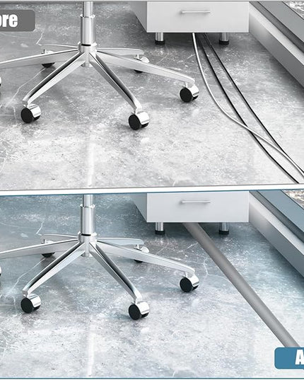 Floor Cord Covers for Wires 6FT Cable Hider Wire Cover Self Adhesive Cord Hider Floor for Offices, Homes, Workshops, Warehouses Cable Cavity 0.3" W x 0.3" H