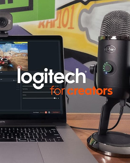 Logitech Creators Blue Yeti USB Microphone for Gaming, Streaming, Podcast, YouTube, Discord, PC, Studio Sound, Plug & Play-Midnight Blue