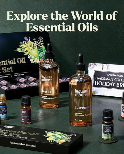 Lagunamoon Lavender Essential Oil - Pure Essential Oils for Diffusers, Humidifiers, Aromatherapy, Cars, Yoga, Home Essentials - Relaxing Fragrance Scents for Fresheners and Candle Making (150ml)