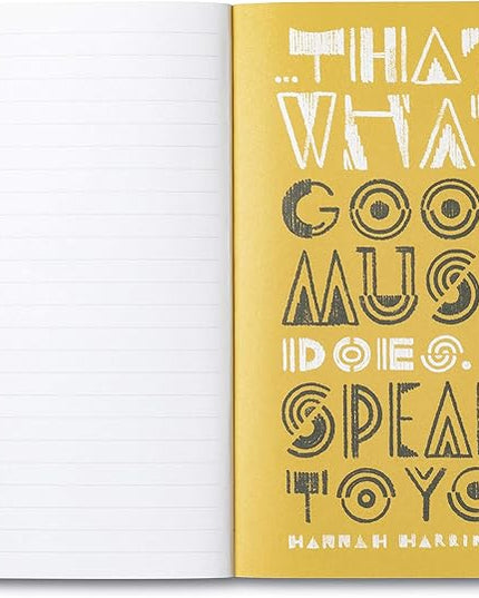 Compendium Softcover Journal - Let Your Music Play – A Write Now Journal with 128 Lined Pages, 5″W x 8″H